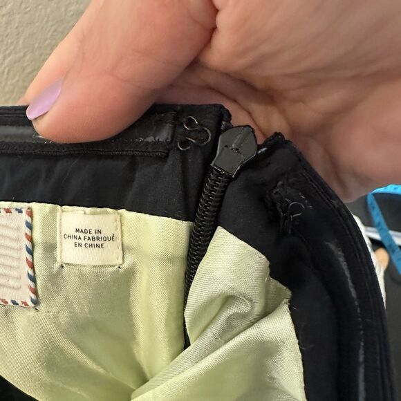 Postmark Conifer Herd Dress 4 Womens Strapless Black Deer Print Anthropologie - Picture 8 of 9